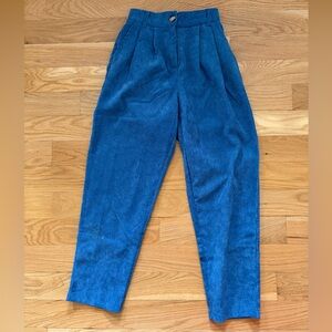 Blue Corduroy Women's Trousers